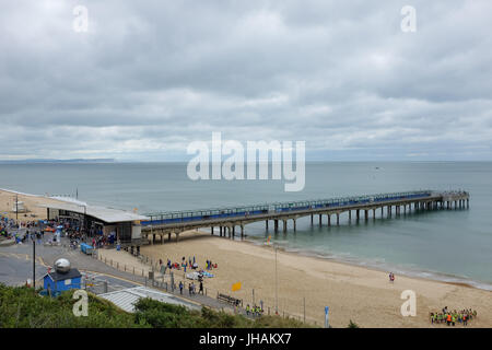 Près de la jetée de Boscombe Bournemouth, Dorset, Angleterre. Banque D'Images