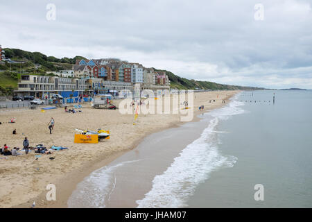 Plage Près de Boscombe Bournemouth, Angleterre. Banque D'Images