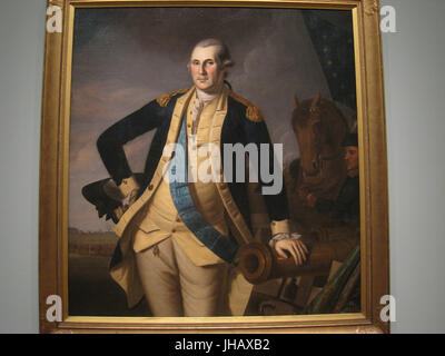 George Washington à la bataille de Princeton, par Charles Peale Willason Banque D'Images