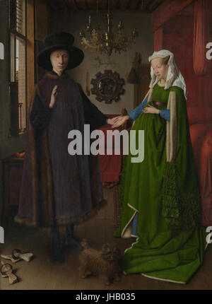 Van Eyck - Portrait Arnolfini Banque D'Images
