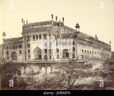 Felice Beato (britannique, né en Italie - (extérieur de l'ASAF-ud-Daula's Imambara, ou tombe) - Banque D'Images