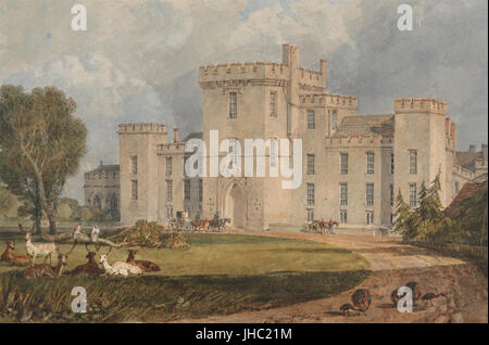 Joseph Mallord William Turner - Vue de Hampton Court, Hertefordshire, du nord-ouest - Banque D'Images