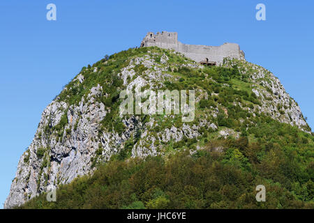 Fort Montségur, Alt. m 1059, France. Banque D'Images