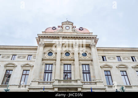 Bucarest, Roumanie - 25 MAI 2014 : La Banque nationale de Roumanie (BNR), bâtiment palace conçu par Albert Galleron et Cassien Bernard. Banque D'Images