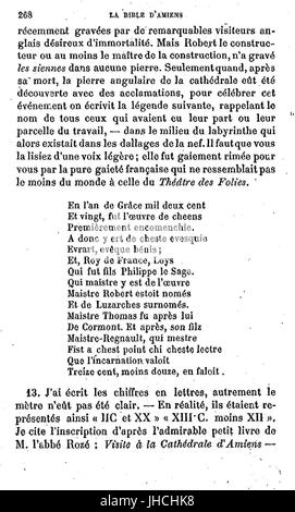 John Ruskin - La Bible d'Amiens - 268 Banque D'Images