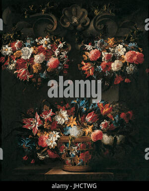 Juan de Arellano - Still Life with flowers - Banque D'Images