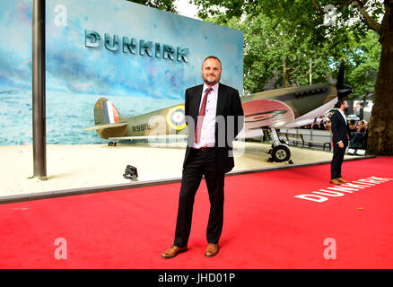 Al Murray participant à la première mondiale de Dunkerque à l'Odeon Leicester Square, Londres. Banque D'Images