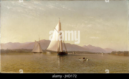 François Auguste Silva - l'Hudson à l'- Tappan Zee Banque D'Images