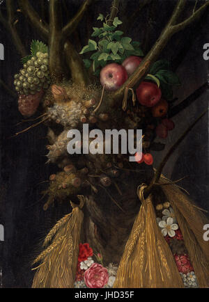 Giuseppe Arcimboldo - quatre saisons en une seule tête - Banque D'Images