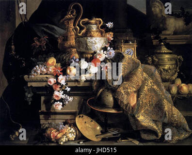 Jean-Baptiste Monnoyer - Still-Life de fleurs et fruits - WGA16151 Banque D'Images