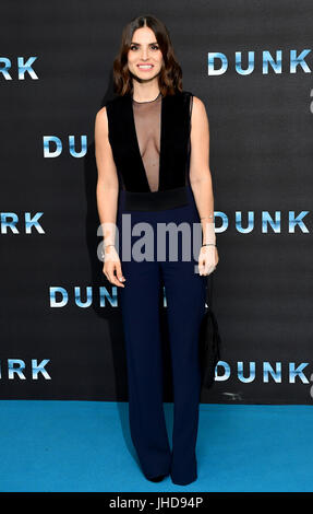 Charlotte Riley participant à la première mondiale de Dunkerque à l'Odeon Leicester Square, Londres. Banque D'Images