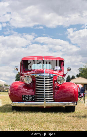 1939 Chevrolet pick up truck à rallier des géants american car show, Blenheim Palace, Oxfordshire, Angleterre. Classic vintage American car Banque D'Images