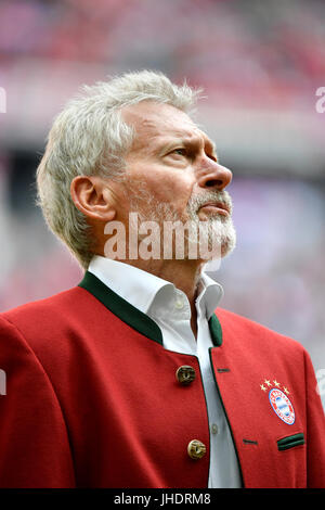 Paul Breitner, le portrait, le championnat allemand de football, Allianz Arena, Munich, Bavière, Allemagne Banque D'Images