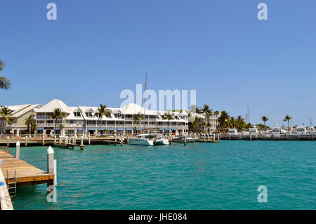 Key West Florida Keys Floride USA - 15 mai 2017 : la location jusqu'à Key West Marina Banque D'Images