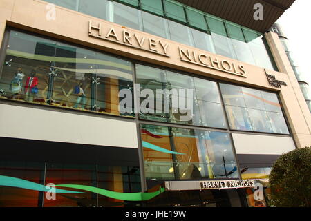 Harvey Nichols Store Front dans le centre-ville de Manchester, 2017 Banque D'Images