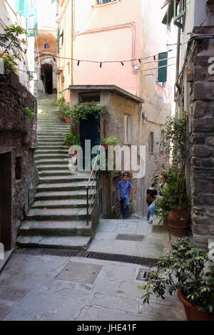 Intérieur de Vernazza, Italie Banque D'Images