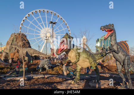 Skywheel dans Dinosaur Adventure Golf à Niagara Falls, Ontario, Canada. Banque D'Images