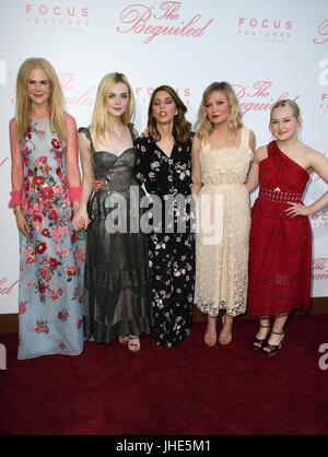 États-unis première de l 'trompé' Avec : Nicole Kidman, Elle Fanning, Sofia Coppola, Kirsten Dunst, Emma Howard Où : West Hollywood, California, United States Quand : 13 Juin 2017 Crédit : FayesVision/WENN.com Banque D'Images