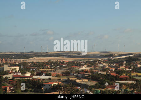 Vent, ville, capitale, Fortaleza, Ceará, Brésil. Banque D'Images
