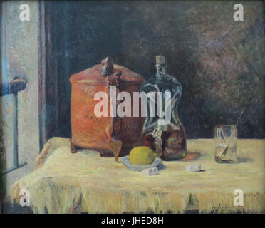 "À la fenêtre" de Paul Gauguin, 1882, l'Hermitage Banque D'Images