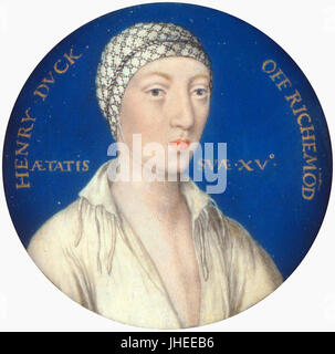 Lucas Horenbout - Henry Fitzroy, duc de Richmond et Somerset (1519-36) - Banque D'Images