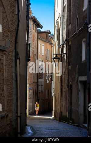 L'âge moyen de la Daurade, vieille ville, Cahors, Lot, France Banque D'Images