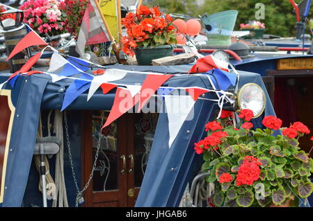 Barge Canal Newbury Banque D'Images