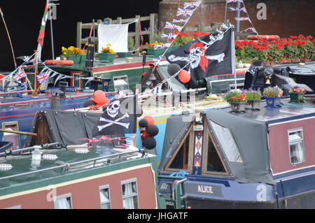 Barge Canal Newbury Banque D'Images