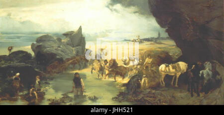 Jaroslav Cermak 1. 8. 1830-23. 4. 1878 - Zivot na pobrezi Roscoffu u Banque D'Images