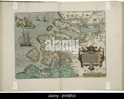 Site de Zélande à Abraham Ortelius Banque D'Images