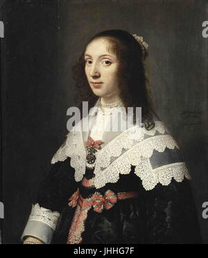Michiel Jansz van Mierevelt - Portrait d'Agatha de Vlaming van Oudtshoorn d5556520g Banque D'Images
