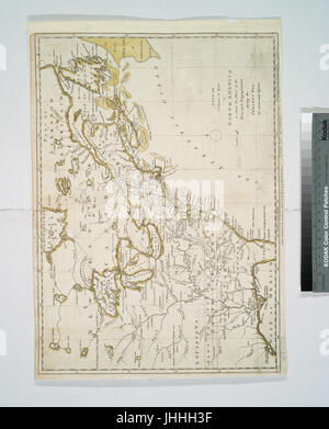 Une nouvelle et bonne carte Amérique du Nord - dans laquelle les lieux des principaux engagement pendant la guerre actuelle sont correctement insérée (NYPL b15112712-483735) Banque D'Images