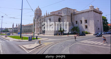 L'église catholique Maria de Belem à Lisbonne - LISBONNE, PORTUGAL 2017 Banque D'Images