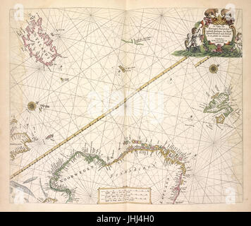 De custen van Finmarcken Laplandt Noorwegen,,, Spitsbergen, Ian Mayen Eylandt, Yslandt Hitlandt bezwaarden als een van Schotlandt habitude (NYPL)13908778-1619048 b Banque D'Images