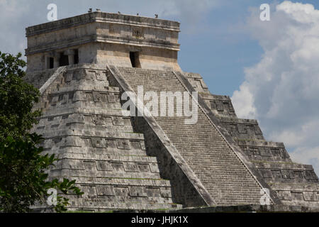 Chichen Itza el Castillo Kukuklan,Culture,Temple acient Mexique Yucatan Banque D'Images