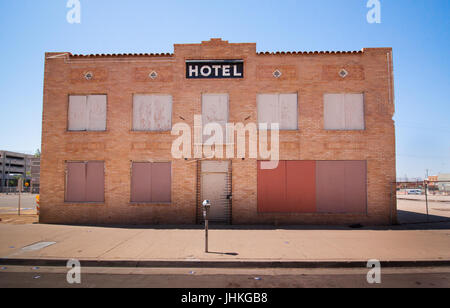 Hôtel St James abandonnés dans le centre-ville de Phoenix, AZ Banque D'Images