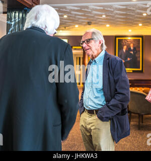 Ken Loach en conversation Banque D'Images