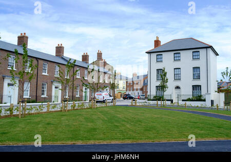 Autour du développement d'un 2004/2005 à la périphérie de Dorchester, Dorset, Angleterre, Royaume-Uni Banque D'Images