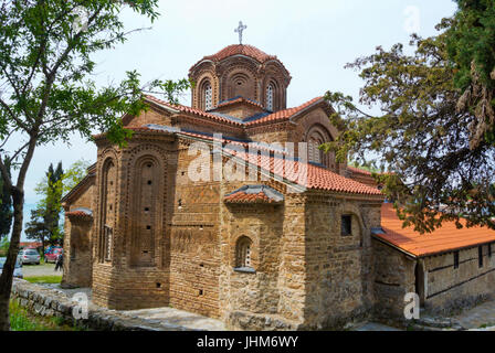 Église de Sainte Mère de Dieu, Saint Peribleptos Bogorodica Perivlepta, vieille ville, Ohrid, Macédoine Banque D'Images