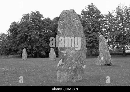 Menhirs Llanrwst Banque D'Images