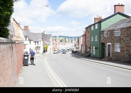 Immobilier à Welshpool, Powys, Pays de Galles. United Kingdom Banque D'Images