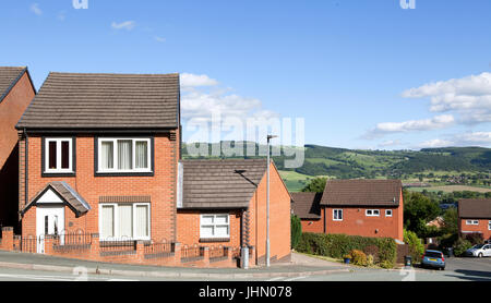 Immobilier à Welshpool Powys, au Pays de Galles. United Kingdom Banque D'Images