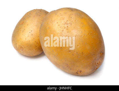 Isolé sur fond blanc de la pomme de terre Banque D'Images