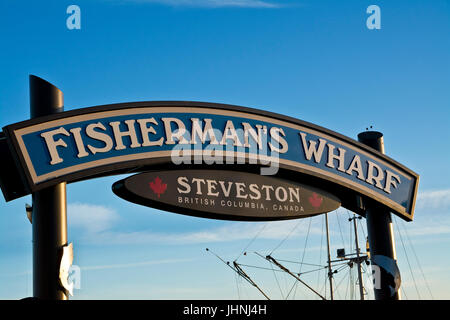 Fishermans Wharf à Steveston British Columbia Canada Banque D'Images