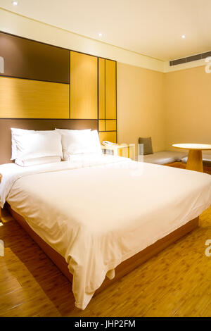 La vue d'un Interial fantaisie Chambre d'hôtel. Banque D'Images