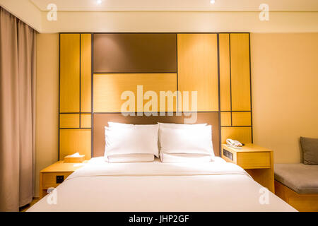 La vue d'un Interial fantaisie Chambre d'hôtel. Banque D'Images