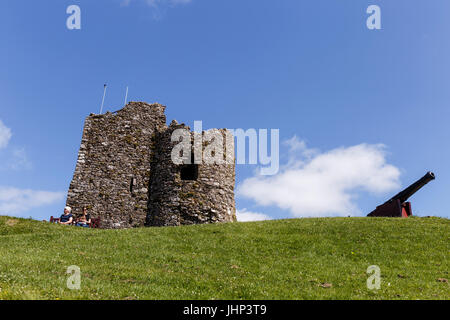 Pays de Galles, Dyfed, château de Tenby Banque D'Images