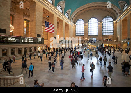 Hall principal de l'intérieur de la gare Grand Central New York City USA Banque D'Images