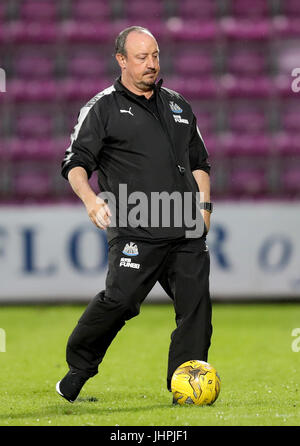 Newcastle United manager Rafa Benitez après l'avant-saison sympathique au stade de Murrayfield, Edinburgh. Banque D'Images