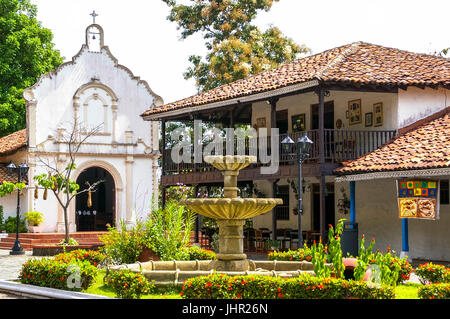 Village colonial typique Mi Pueblito à Panama City, Panama Banque D'Images